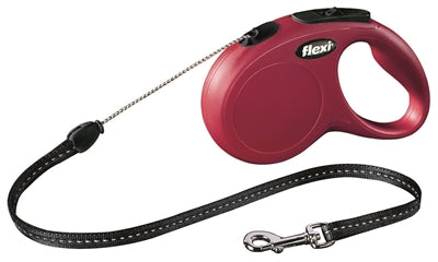 Flexi Retractable Lead Classic Cord Red