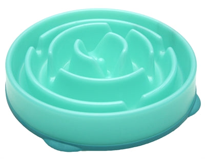 Unbranded Slo-Bowl Feeder Drop Teal Light Blue 29X29X7 Cm