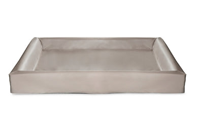 Bia Bed Faux Leather Cover Dog Bed Taupe