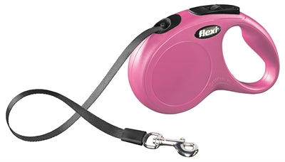 Flexi Retractable Lead Classic Tape Pink S 5 Mtr