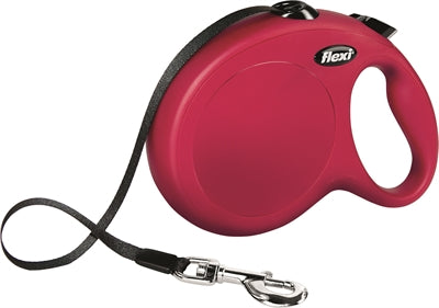 Flexi Retractable Leash Classic Tape Red