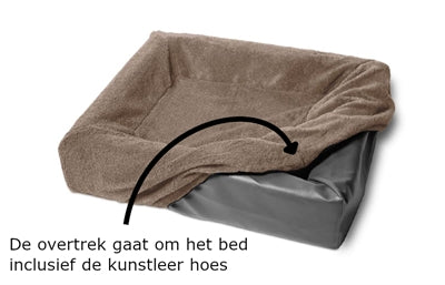 Bia Bed Fleece Cover Dog Bed Taupe