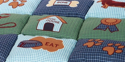 Trixie Dog Cushion Patchwork Blue / Green 80X55X3 Cm