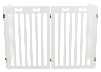 Trixie Dog Gate Safety Gate White 4 Panels 60-160X75 Cm