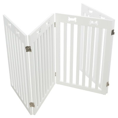 Trixie Dog Gate Safety Gate White 4 Panels 60-160X75 Cm