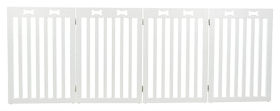 Trixie Dog Gate Safety Gate White 4 Panels 60-160X75 Cm