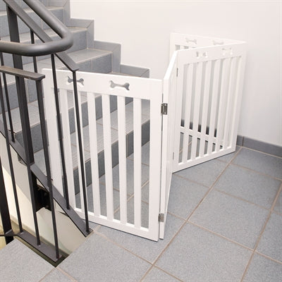 Trixie Dog Gate Safety Gate White 4 Panels 60-160X75 Cm