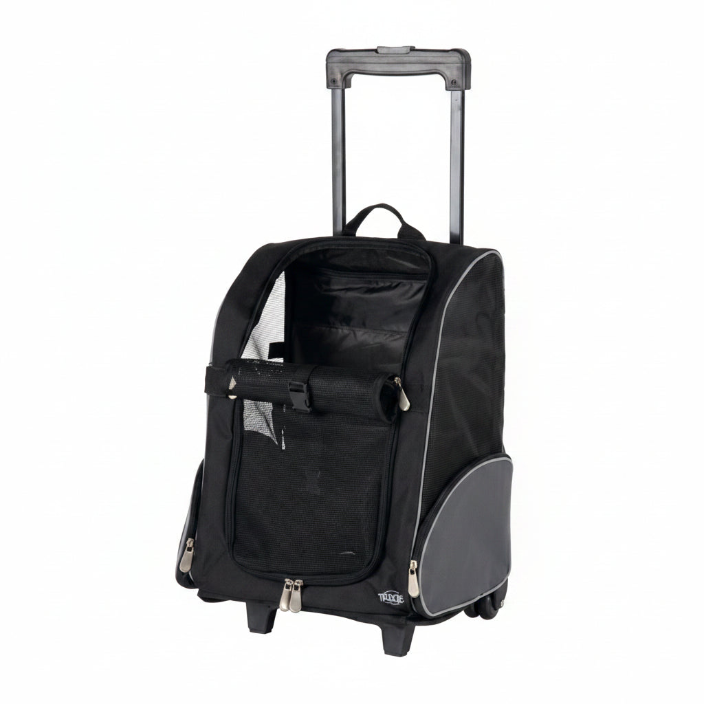 Trixie Travel Carrier Trolley Black / Grey 32X25X45 Cm