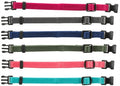 Trixie Puppy Collar Set Fuchsia/Graphite/Indigo/Green/Coral/Blue 22-35 Cm 6 Pc