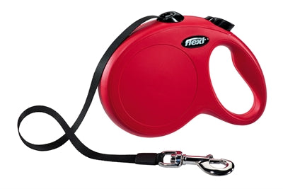 Flexi Retractable Leash Classic Tape Red