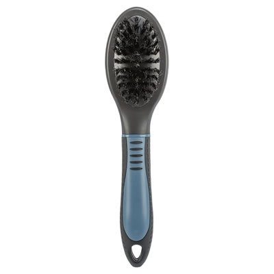 Trixie Double-Sided Brush Topcoat / Undercoat Plastic Black / Blue