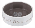 Trixie Feeding Bowl Pets Home Taupe