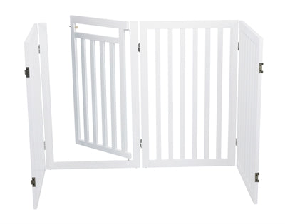 Trixie Dog Gate With Door White 60-160 X 81 Cm