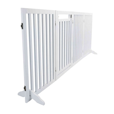 Trixie Dog Gate With Door White 60-160 X 81 Cm