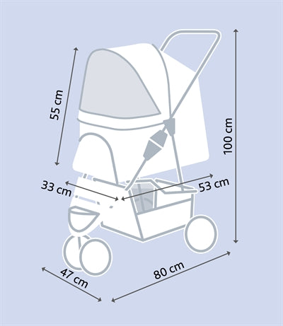 Trixie Dog Stroller Black 80X47X100 Cm
