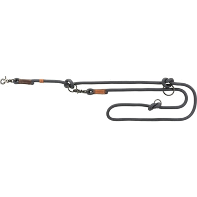 Trixie Dog Lead Be Nordic Adjustable Dark Grey / Brown