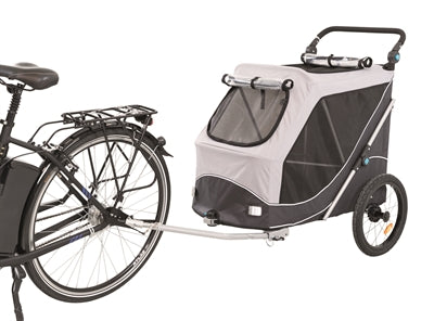 Trixie Foldable Dog Bike Trailer Grey