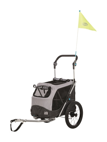 Trixie Foldable Dog Bike Trailer Grey