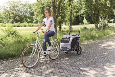 Trixie Foldable Dog Bike Trailer Grey