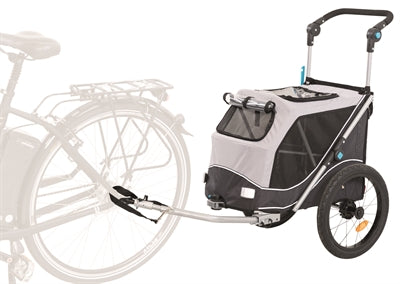 Trixie Foldable Dog Bike Trailer Grey
