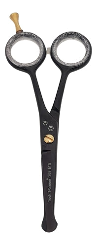 Tools-2-Groom Black Edge Paw Scissors Straight 205-Bts 12.5 Cm
