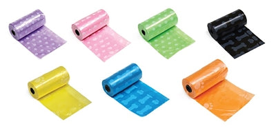 Croci Poop Bags With Print Assorted 14X20 Pc