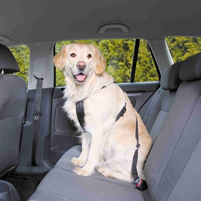 Trixie Dog Car Harness Including Seat Belt Black