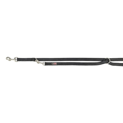 Trixie Dog Lead Premium Double-Stitched Adjustable Black