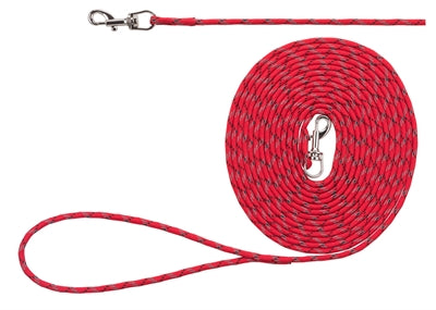 Trixie Dog Lead Junior Tracking Line Long Red 4 Mmx4 Mtr
