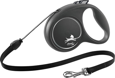 Flexi Retractable Lead Black Design Cord Black