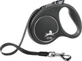 Flexi Retractable Lead Black Design Tape Black