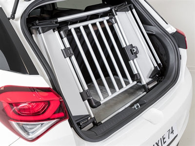 Trixie Trunk Gate Aluminium / Plastic Grey / Black 94-114X69 Cm