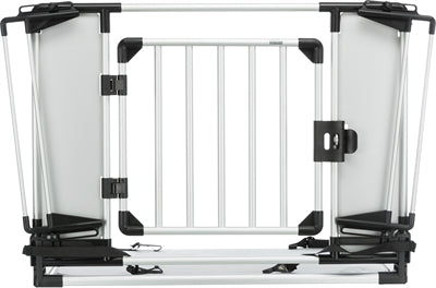 Trixie Trunk Gate Aluminium / Plastic Grey / Black 94-114X69 Cm