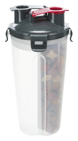 Trixie Water Bottle / Feeding Bottle Including Travel Bowl Plastic / Silicone 2X350 Ml 11X11X23 Cm