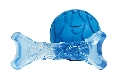 Fofos Puppy Bone And Ball Blue 11X4.5X2 Cm \/ 7X7X7 Cm