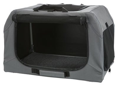 Trixie Soft Kennel Easy Travel Crate Grey