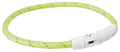Trixie Light-Up Dog Collar Flash Usb Tpu / Nylon Green