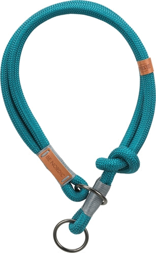 Trixie Dog Collar Be Nordic Half-Slip Petrol / Light Grey 55X1,3 Cm