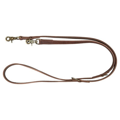 Trixie Dog Lead Rustic Adjustable Oiled Leather Dark Brown