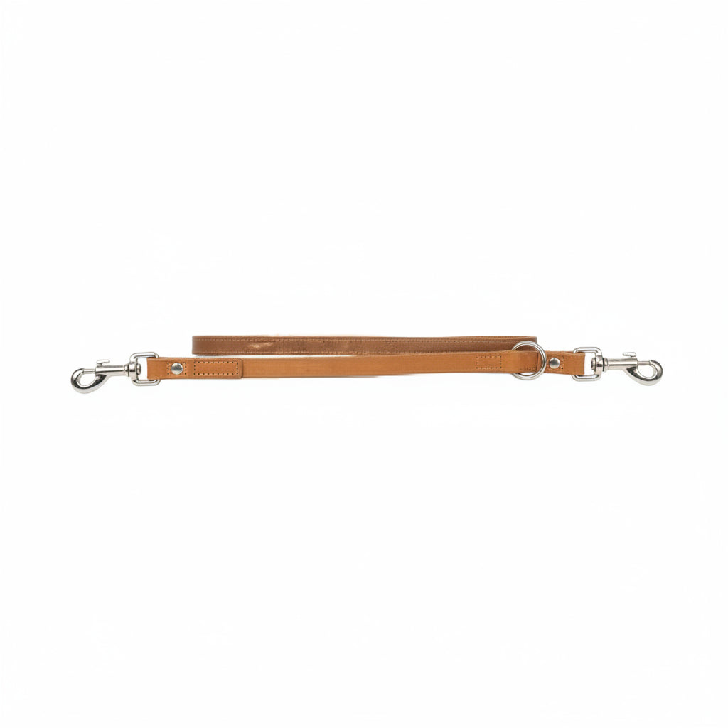Trixie Dog Lead Rustic Heartbeat Adjustable Oiled Leather Brown