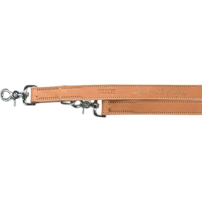 Trixie Dog Lead Rustic Heartbeat Adjustable Oiled Leather Brown