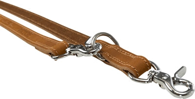 Trixie Dog Lead Rustic Heartbeat Adjustable Oiled Leather Brown
