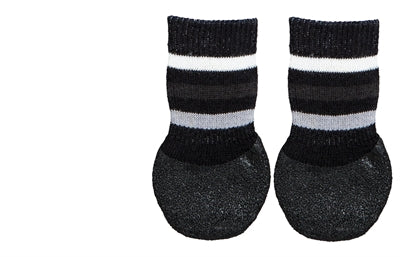 Trixie Dog Socks Anti-Slip With Rubber Coating All Around Black