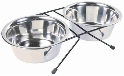 Trixie Food / Water Bowl Set Stainless Steel / Metal