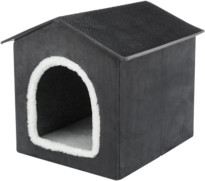 Trixie Dog Bed / Cat Bed House Livia Grey / White