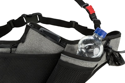 Trixie Jogging Belt With Leash Grey / Black
