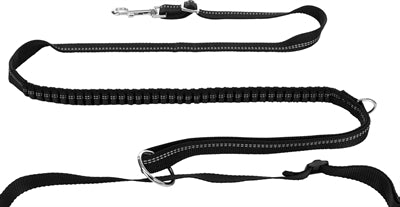 Trixie Jogging Belt With Leash Grey / Black