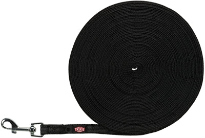 Trixie Dog Lead Tracking Line Rubber Coated Black