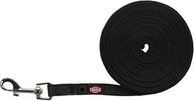 Trixie Dog Lead Tracking Line Rubber Coated Black