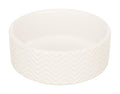 Trixie Food Bowl / Water Bowl Wave Ceramic White